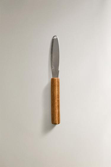 WOODEN BUTTER KNIFE - Brown by Zara - Image 0