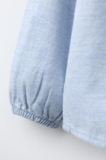 CHEMISE CHINÉE - Bleu clair de Zara - Image 3