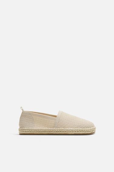 KNITTED ESPADRILLES - Ecru by Zara