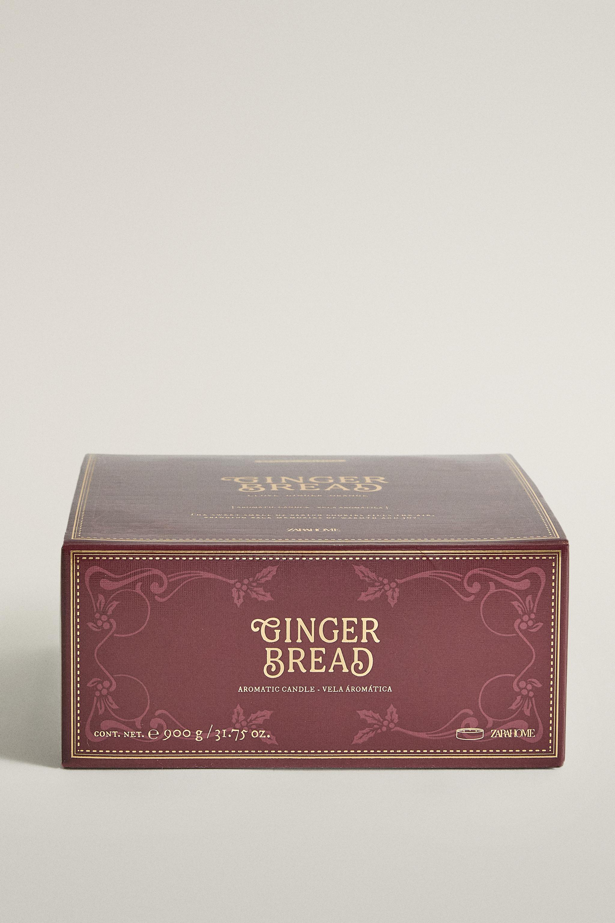 900 G) GINGERBREAD SCENTED CANDLE - Red | ZARA United States