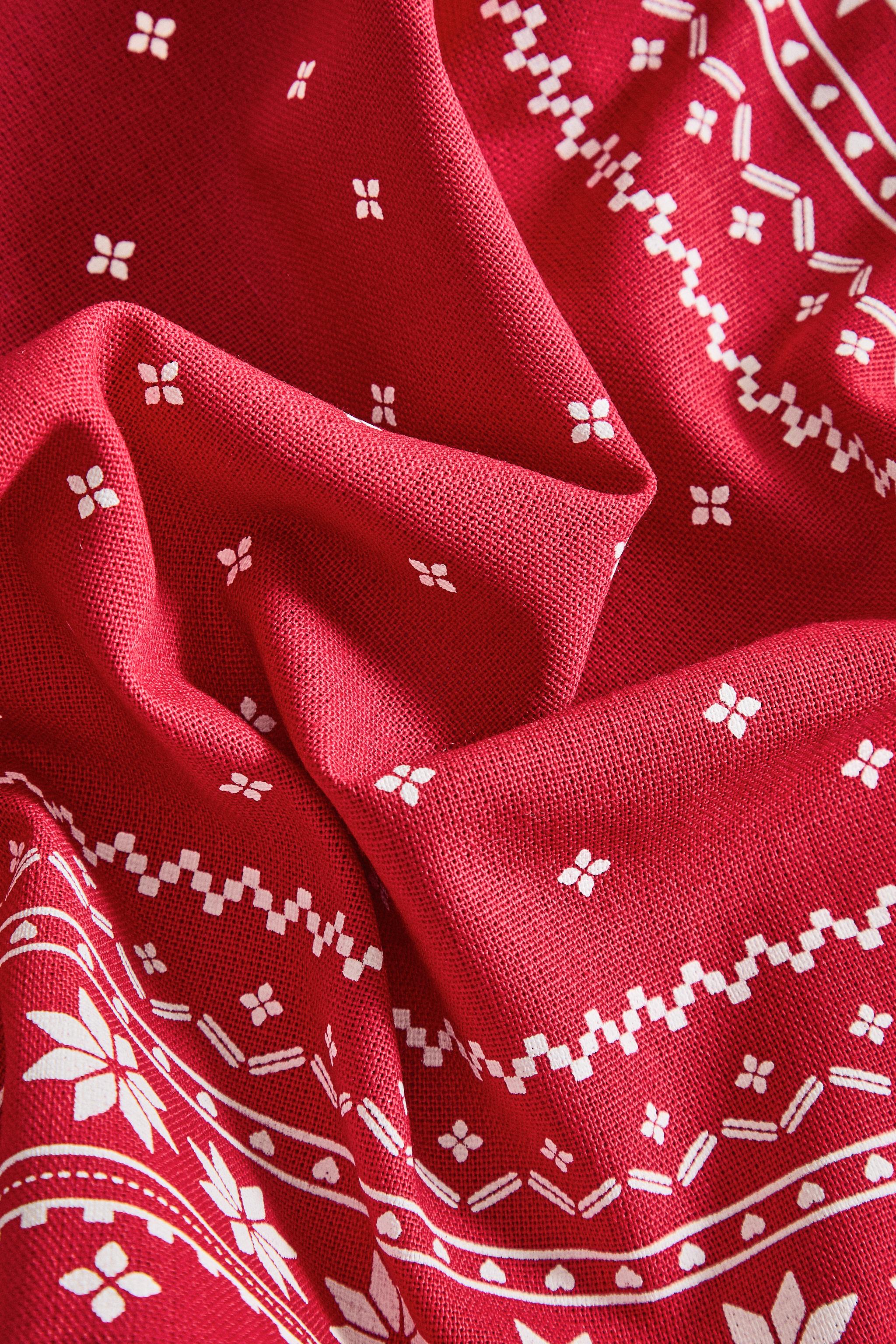 WINTER CHRISTMAS COTTON TABLE RUNNER