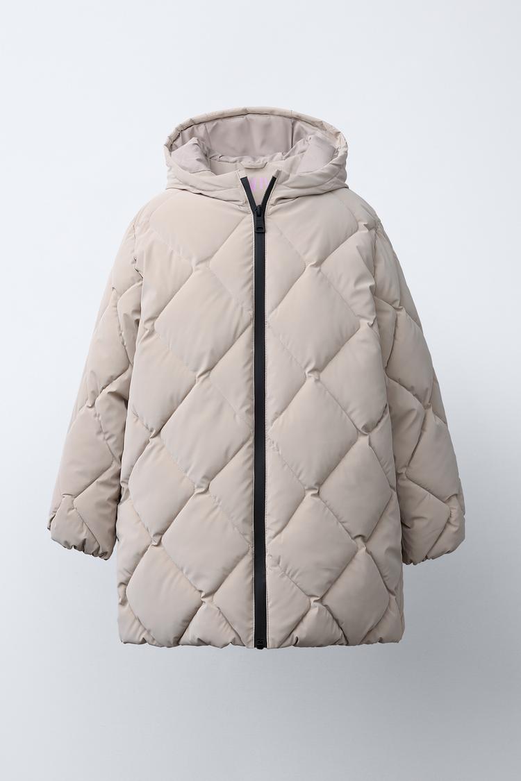 Quilted Parka Zara Lightweight Hooded Parka LIGHTWEIGHT WATER