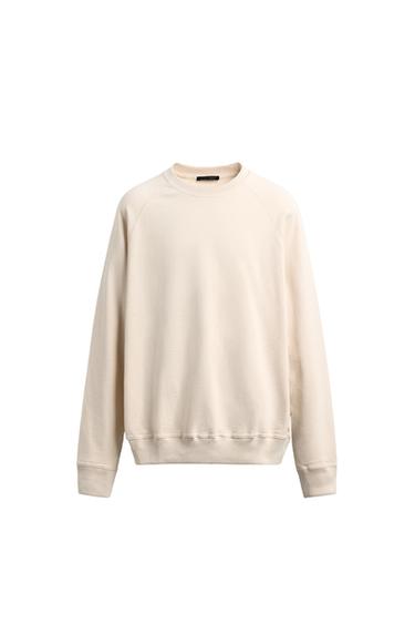 SUDADERA CREWNECK LAVADA - Crudo de Zara