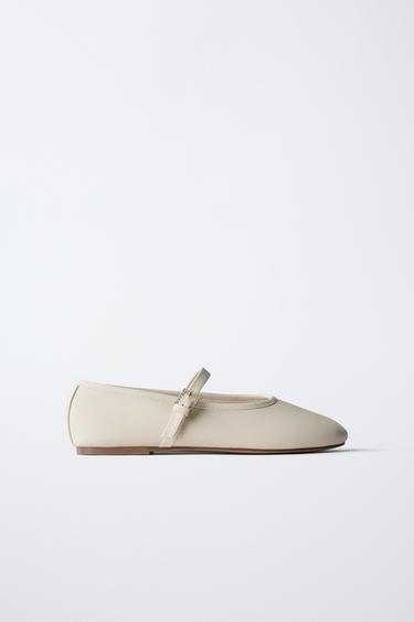 CLASSIC BALLET FLATS - Ecru White by Zara - Image 0