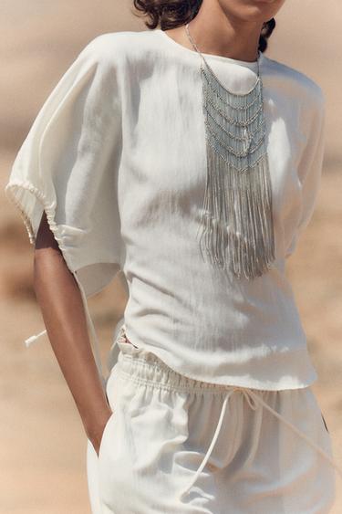 COLLAR CASCADA MULTI CADENAS - Plata de Zara