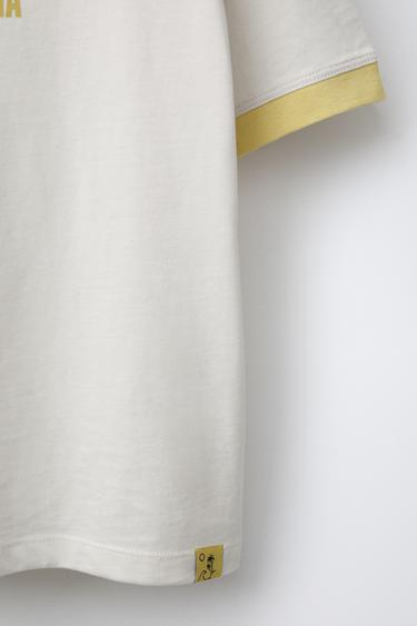 ENSEMBLE T-SHIRT ET BERMUDA SPORT - Jaune de Zara - Image 4