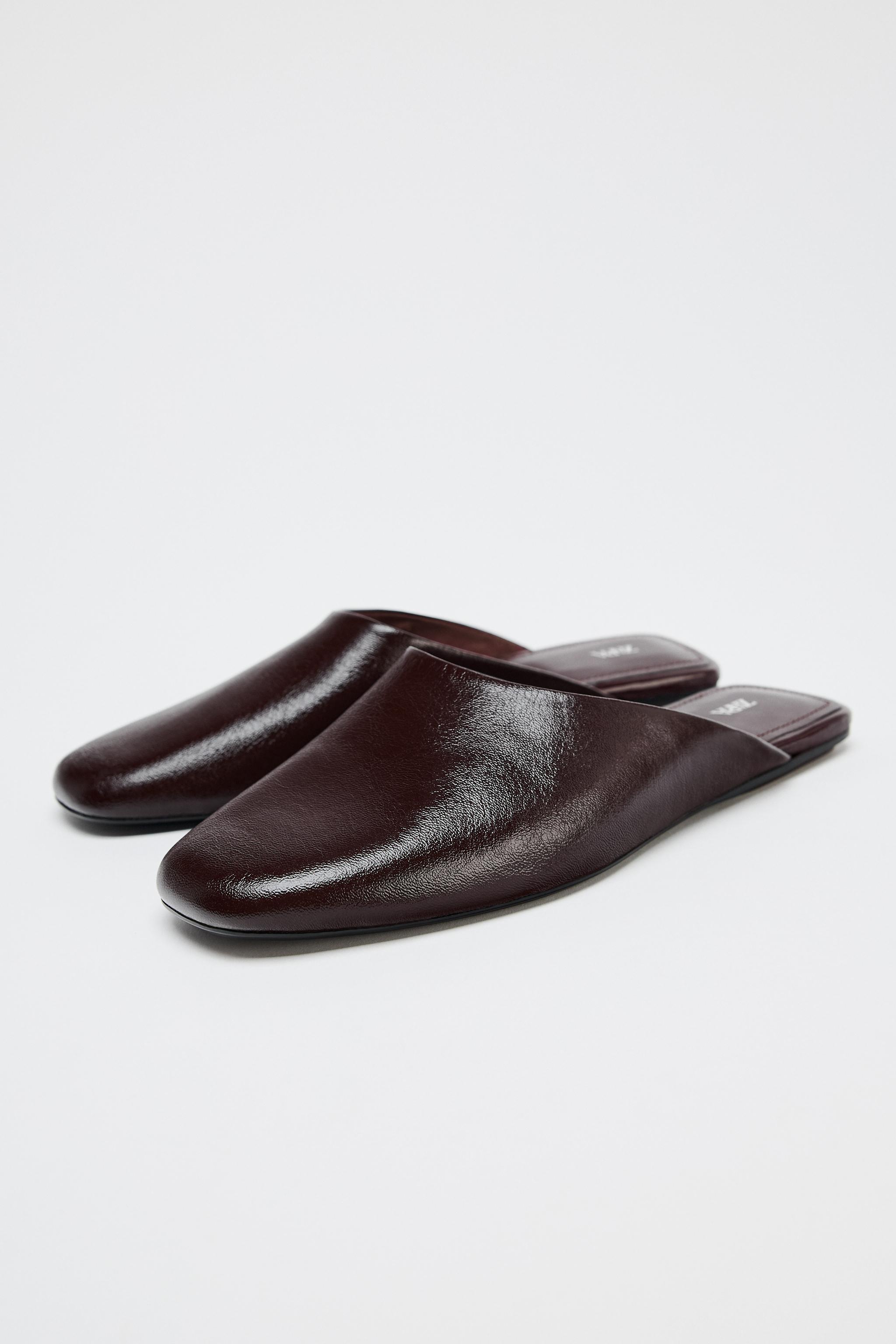 Botas Mujer Color Camel ZARA BNWT CHOCOLATE BROWN LEATHER