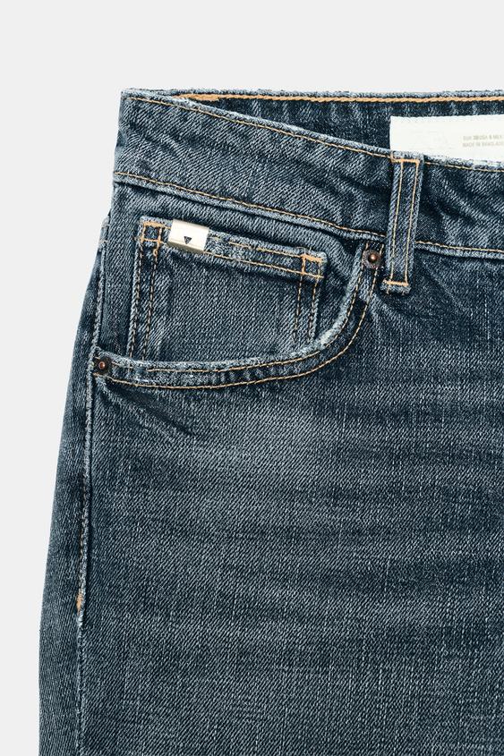 JEANS SLIM FIT CONFORT TAILLE BASSE TRF - Bleu marine de Zara - Image 8