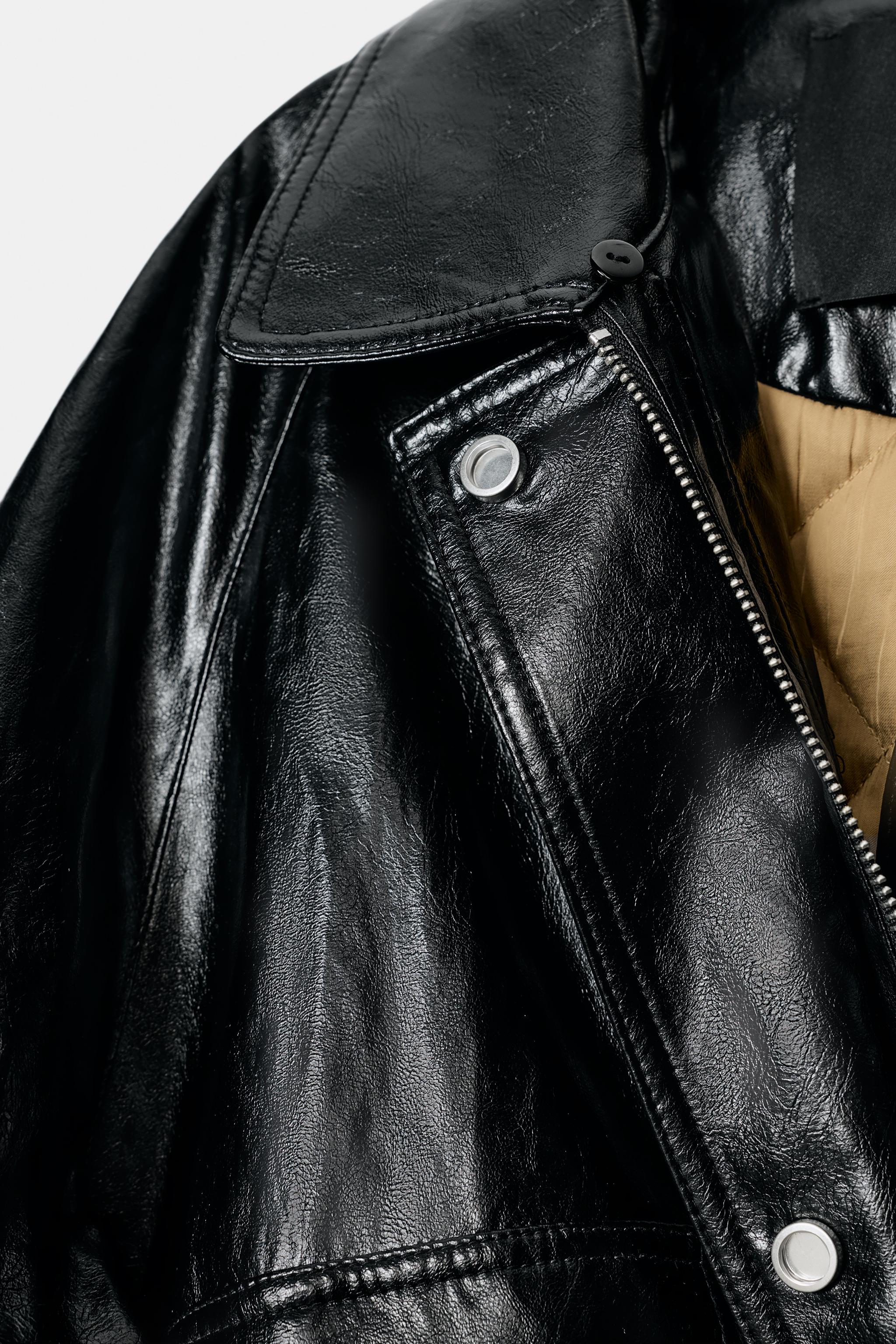 フェイクファー襟ジャケット ZW COLLECTION - ブラック | ZARA Japan