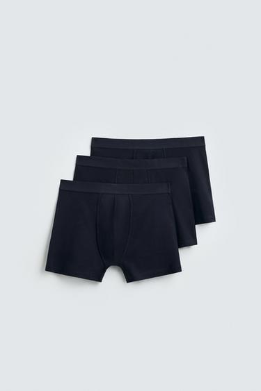 Zara 3 PACK OF BASIC BOXERS - Navy blue