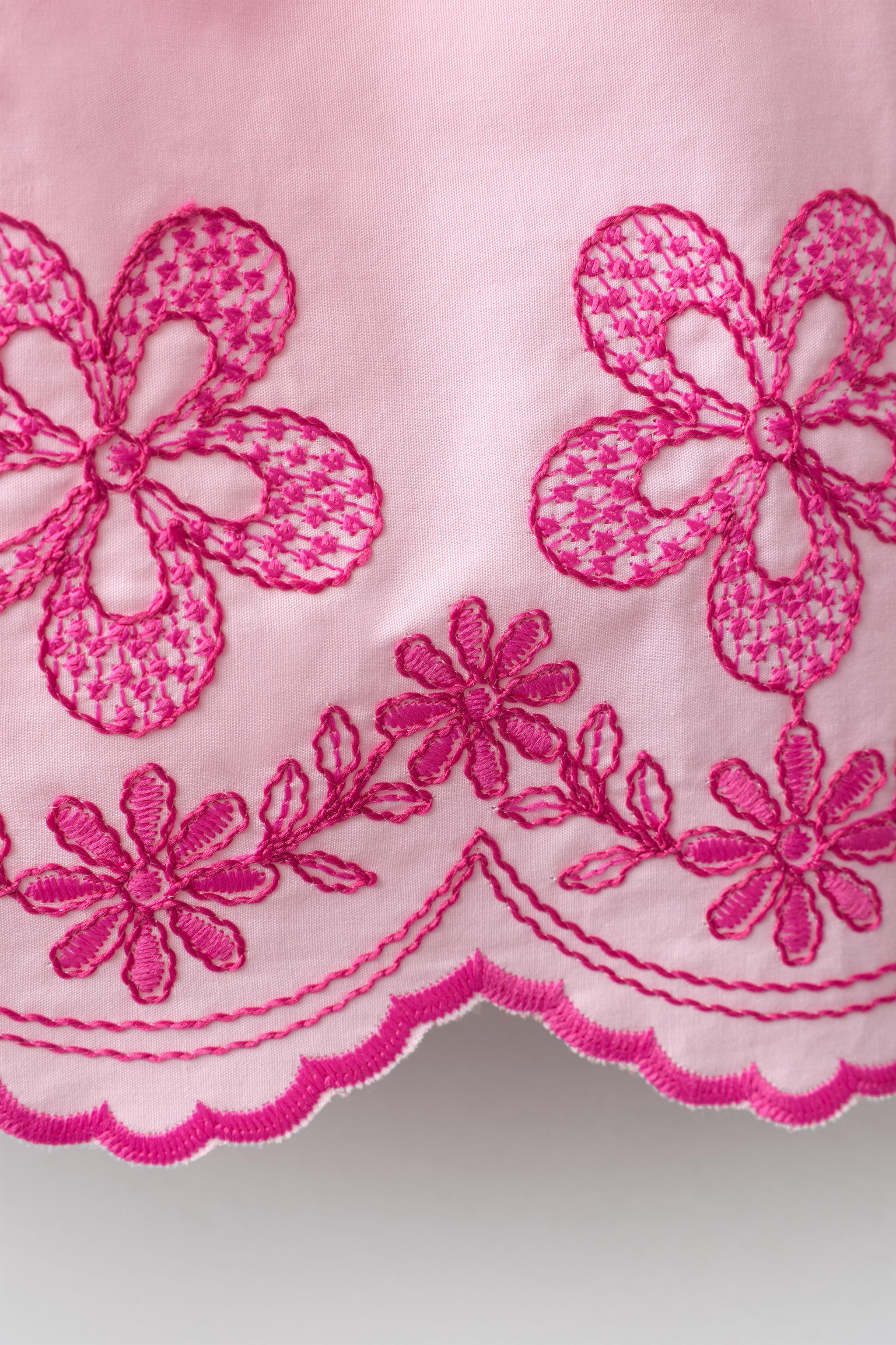 CHEMISE FLEURS BRODÉES