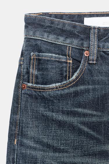TRF MID-WAIST BOYFRIEND JEANS - Navy blue by Zara - Image 4