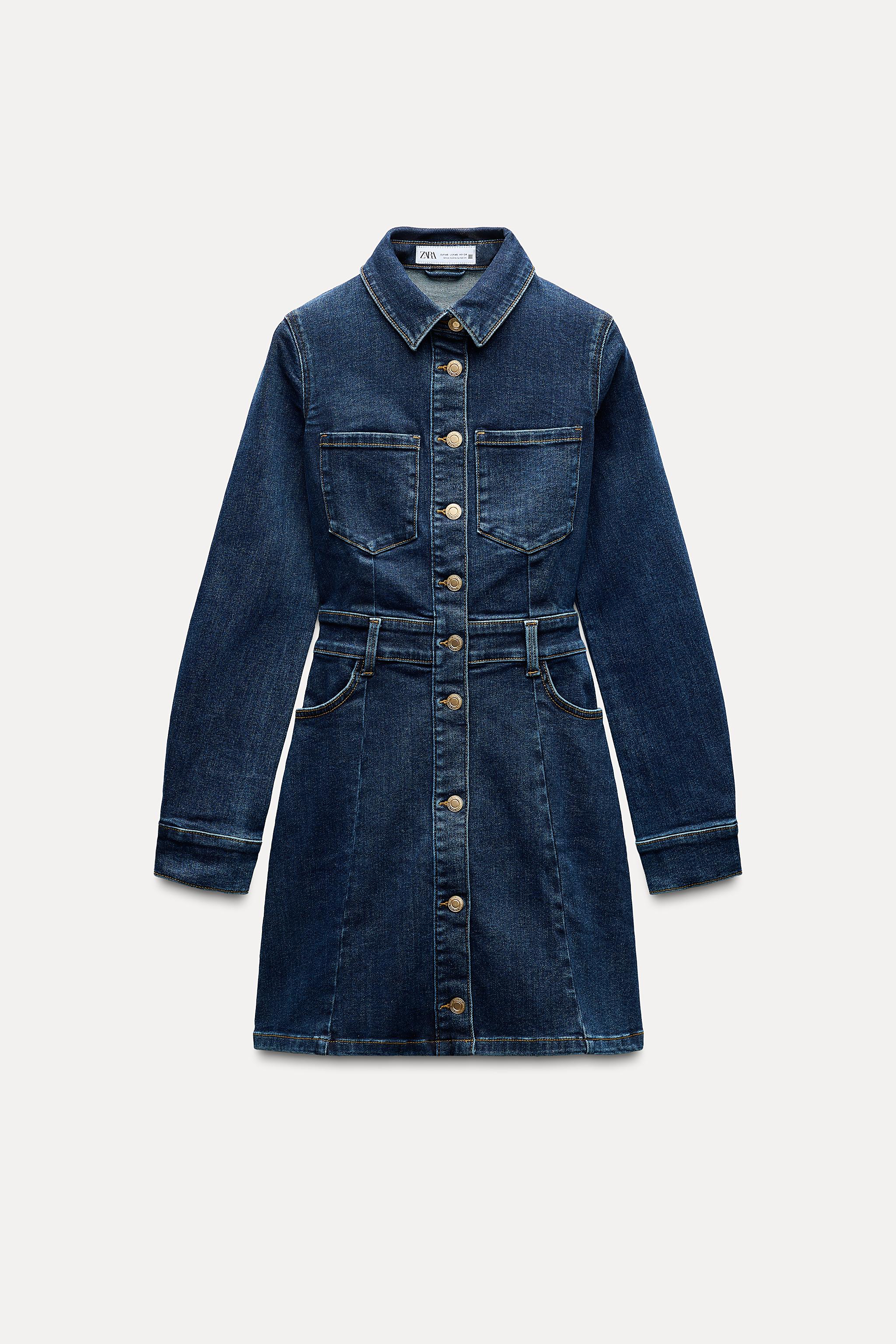 Robe en jean zara fille sale