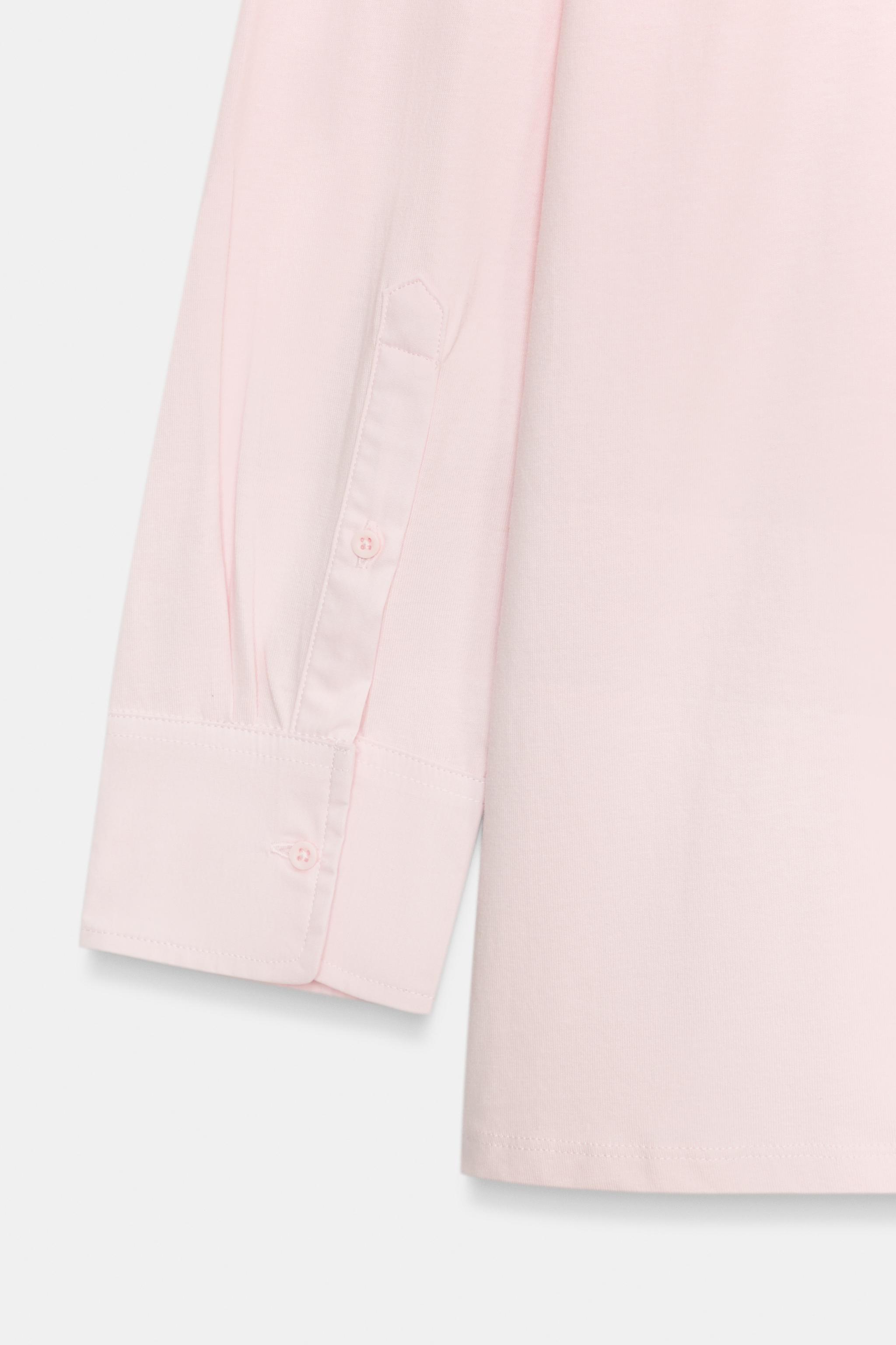 Женские футболки Zara COMBINATION LONG SLEEVE T-SHIRT — фото 10