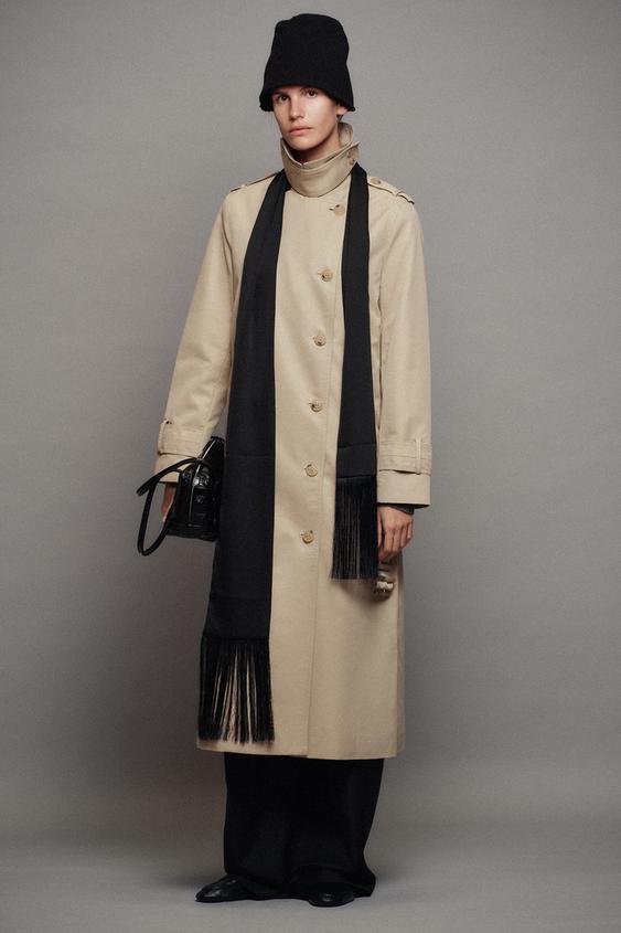 ZW COLLECTION WATER-REPELLENT TRENCH COAT WITH BELT - Light camel by Zara - Image 0