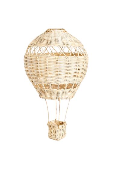 KIDS' BALLOON RATTAN CEILING LAMPSHADE - Light beige by Zara