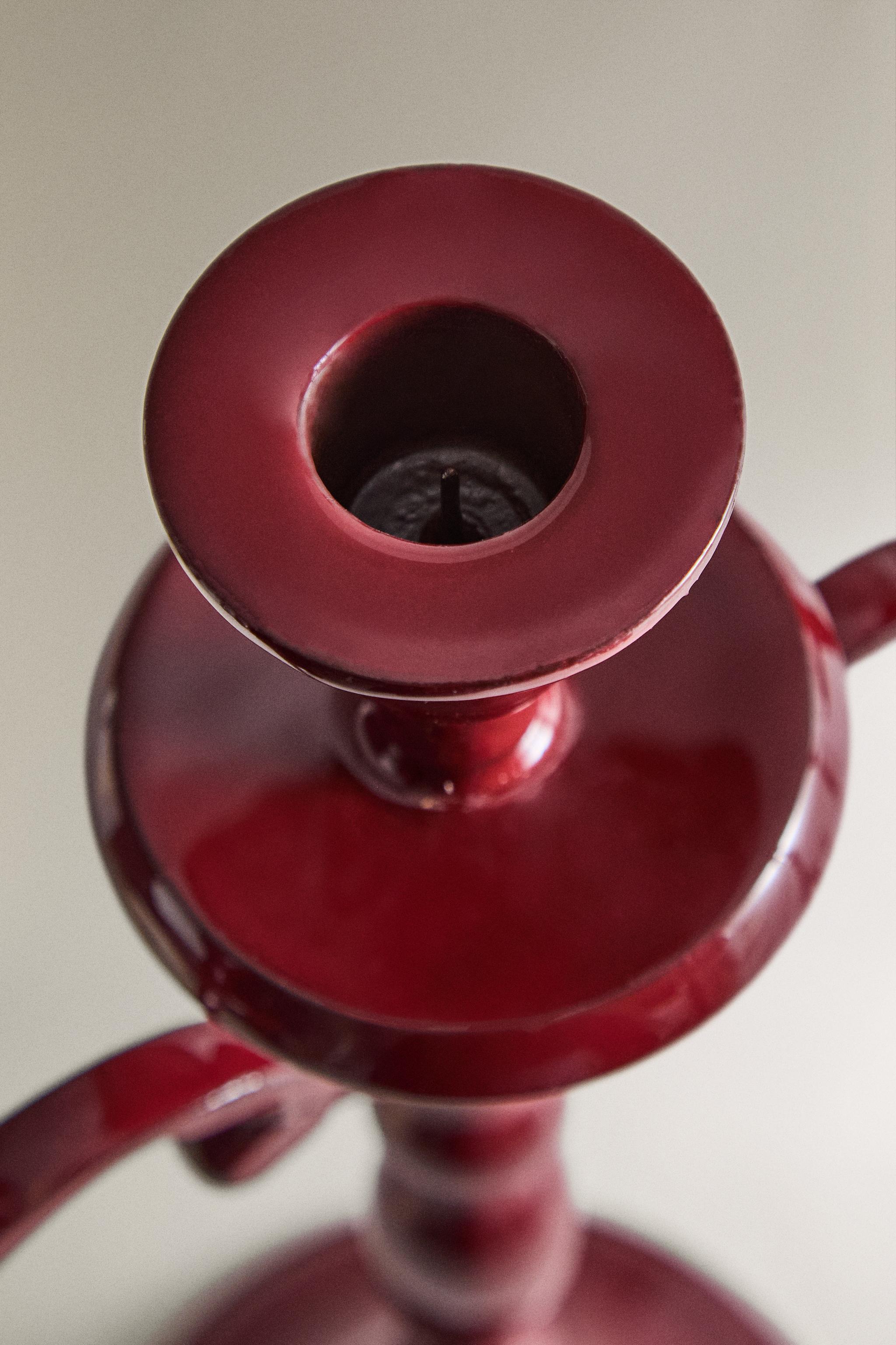 THREE CANDLE CHRISTMAS CANDLESTICK