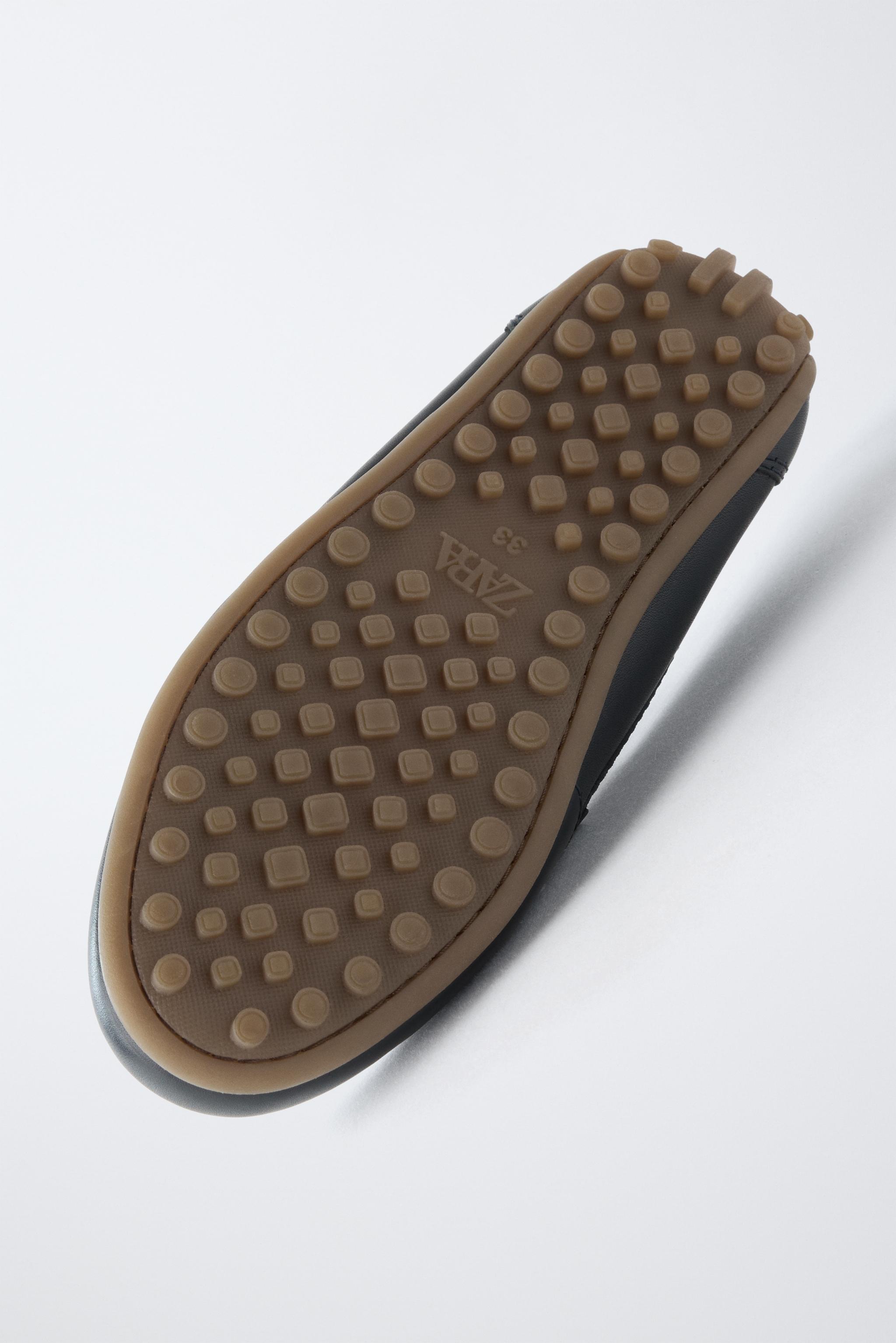 Обувь Zara CLASSIC LEATHER DECK SHOES — фото 8