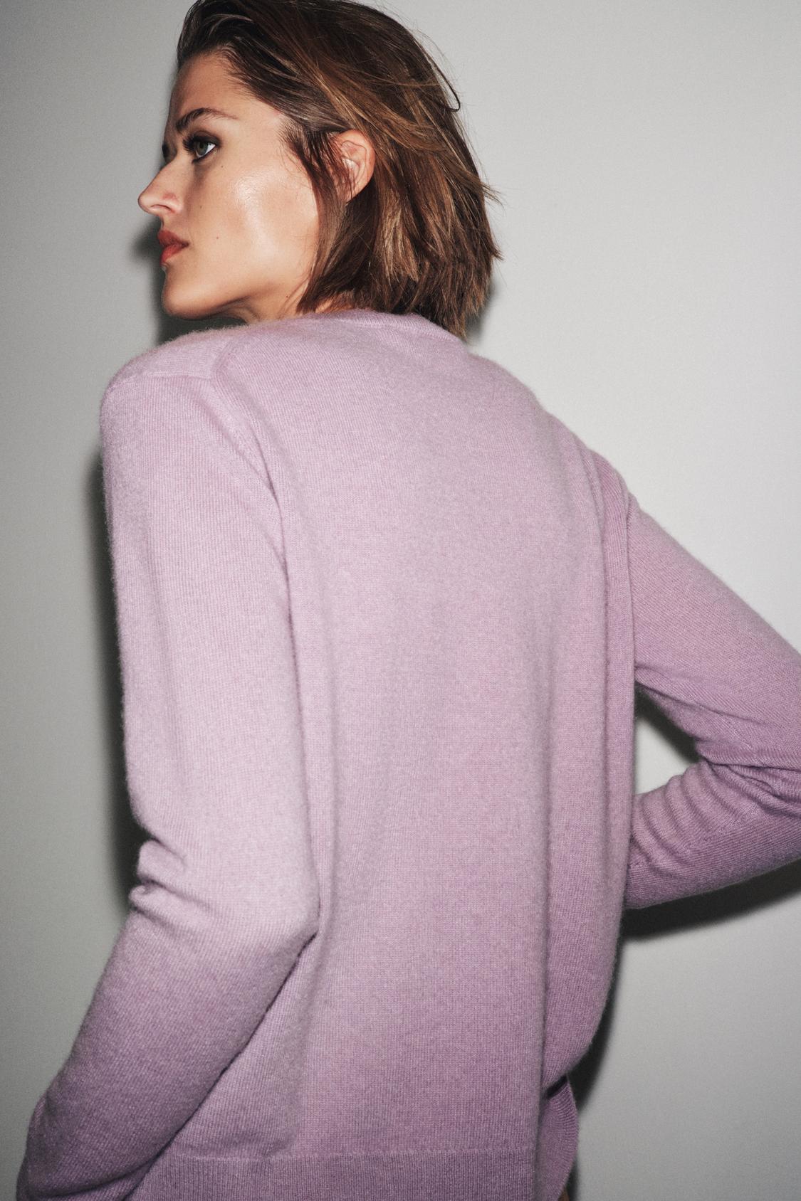 100% CASHMERE BASIC KNIT SWEATER