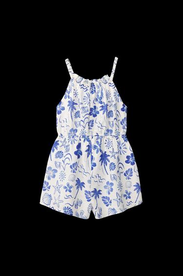 SHELL PRINT PLAYSUIT - Bluish by Zara - Image 0