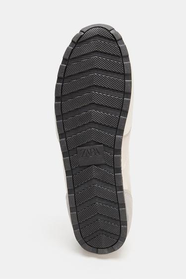 FABRIC SNEAKERS - Ecru White by Zara - Image 4