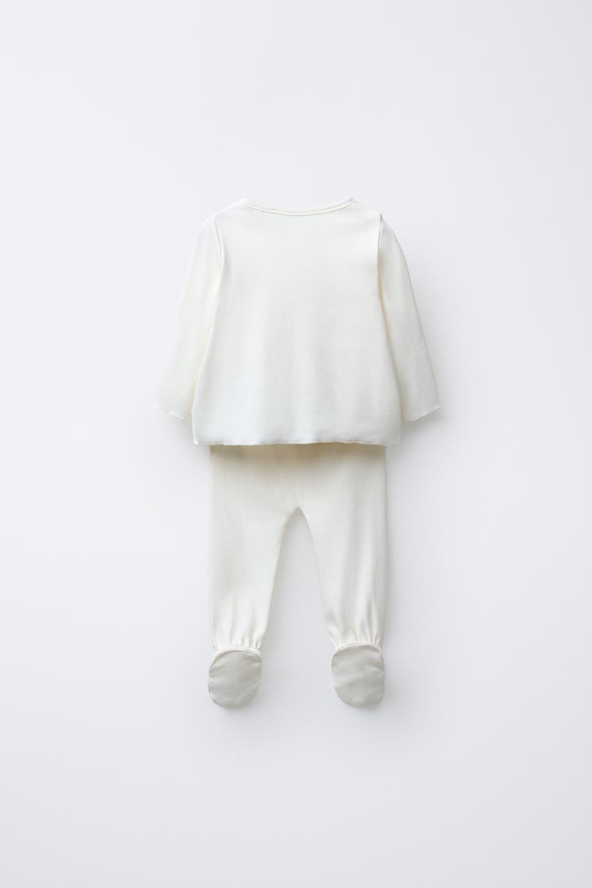 EMBROIDERED DUCKLING KNIT KIMONO