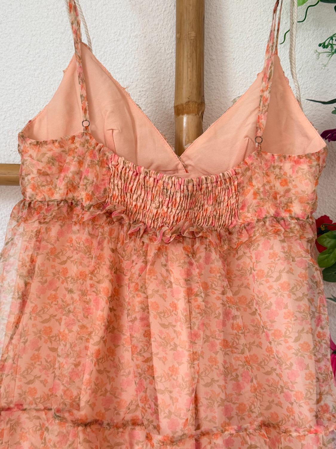FLORAL ORGANZA DRESS - Image 3