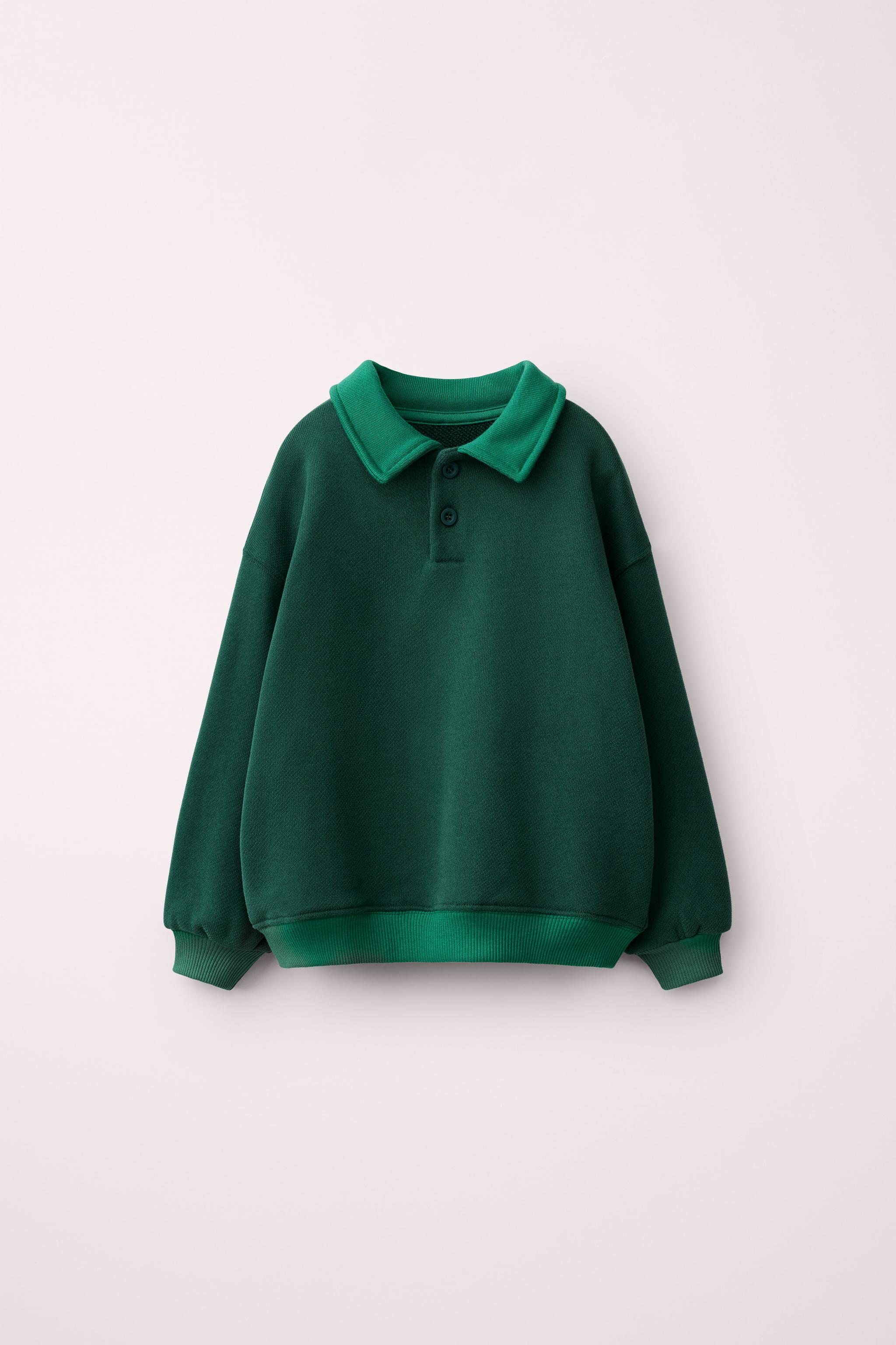 SUDADERA CUELLO POLO CREATED BY CARAMEL LONDON X ZARA
