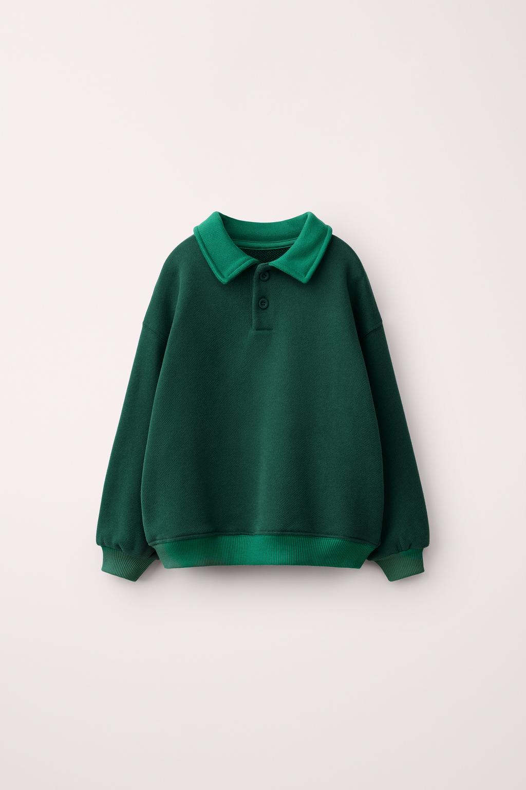 POLO COLLAR SWEATSHIRT CREATED BY CARAMEL LONDON X ZARA