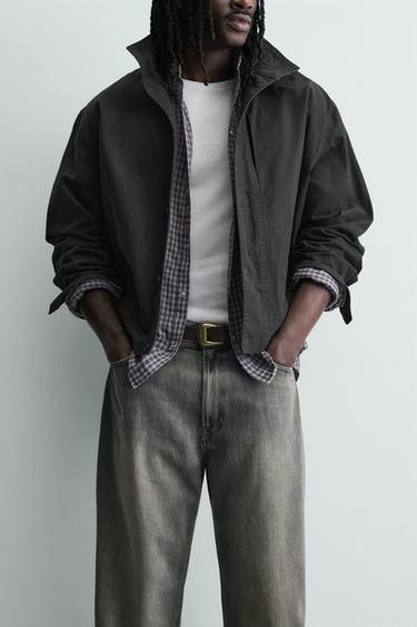 LEATHER BELT WITH METAL TOECAP - Brown by Zara - Image 0