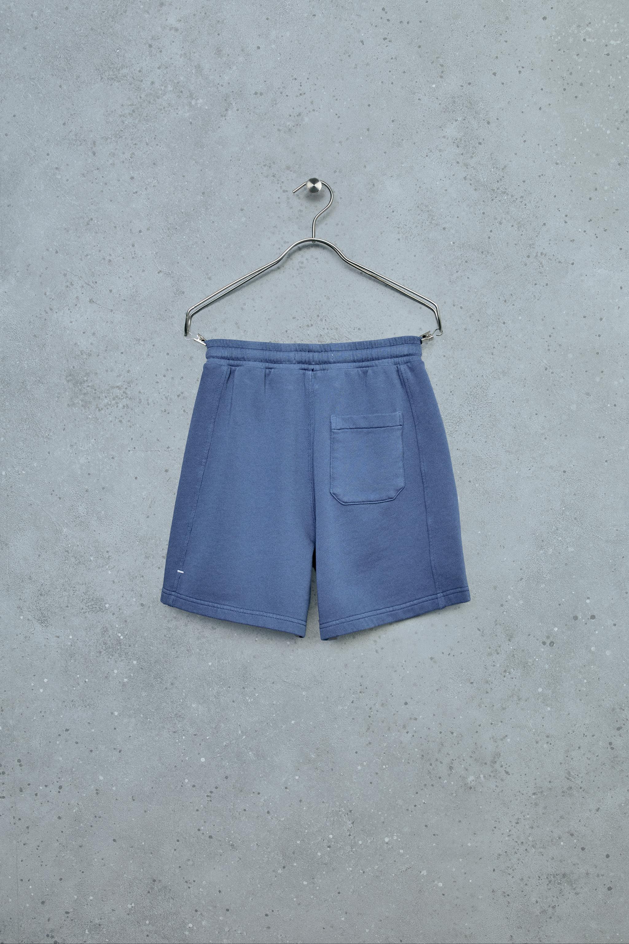 STORIESZ - PLAIN PLUSH SHORTS — Blue / Steel