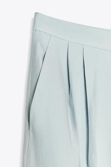 ZW COLLECTION TROUSERS WITH DARTS - Light blue by Zara - Image 7