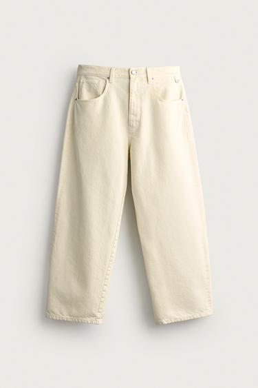 JEANS STRAIGHT FIT - Mantequilla de Zara