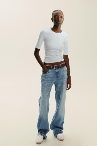 WASHED COTTON T-SHIRT - White by Zara - Image 0