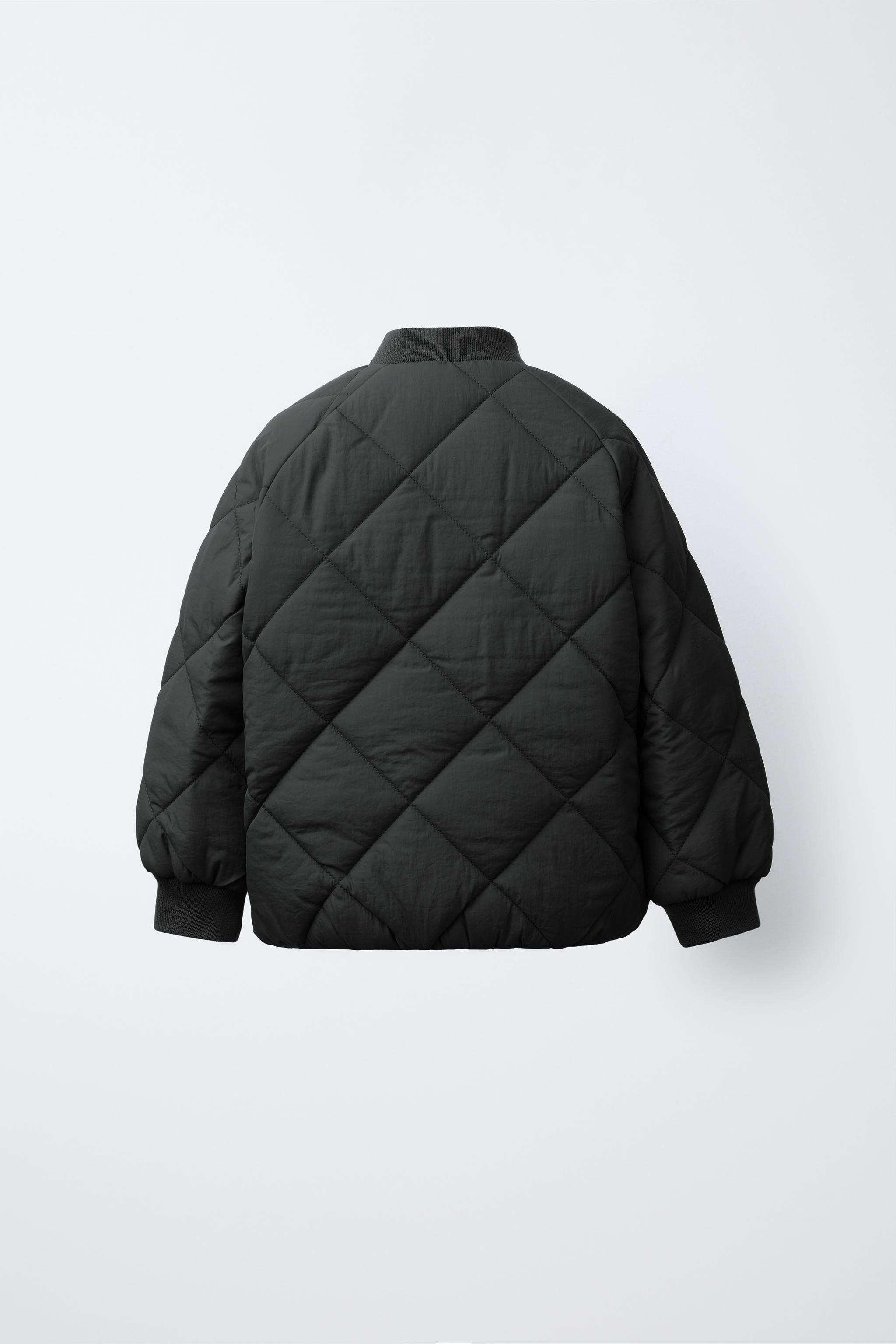 ★ZARA★ PADDED BOMBER JACKET WATER REPELLENT PADDED BOMBER JACKET - Green / Blue | ZARA