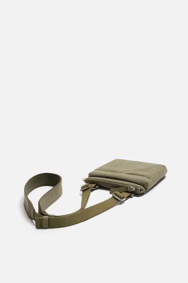TECHNICAL CROSSBODY BAG - Khaki Green by Zara - Image 1