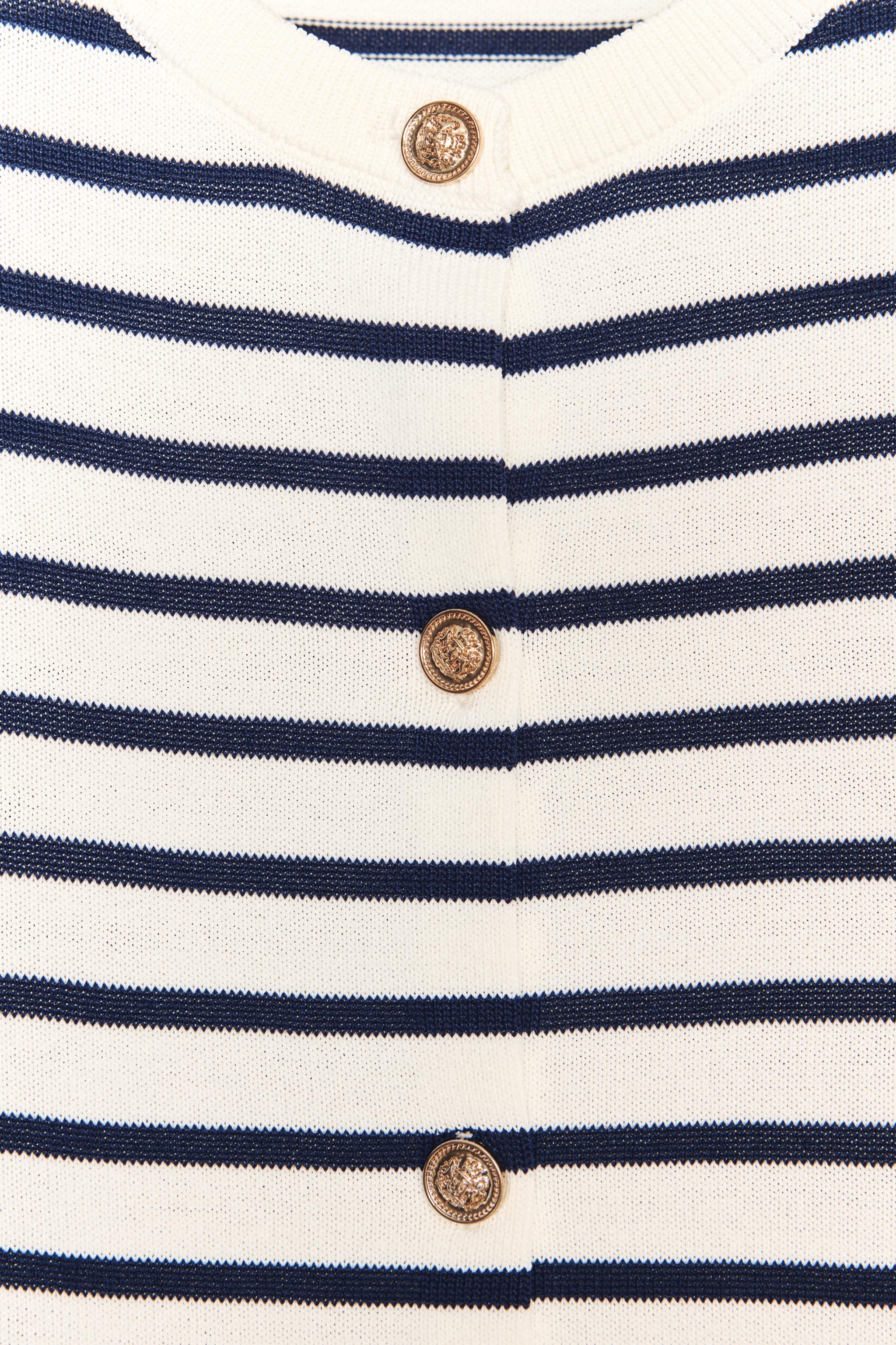 ストライプニットカーディガン - ストライプ | ZARA Japan / 日本