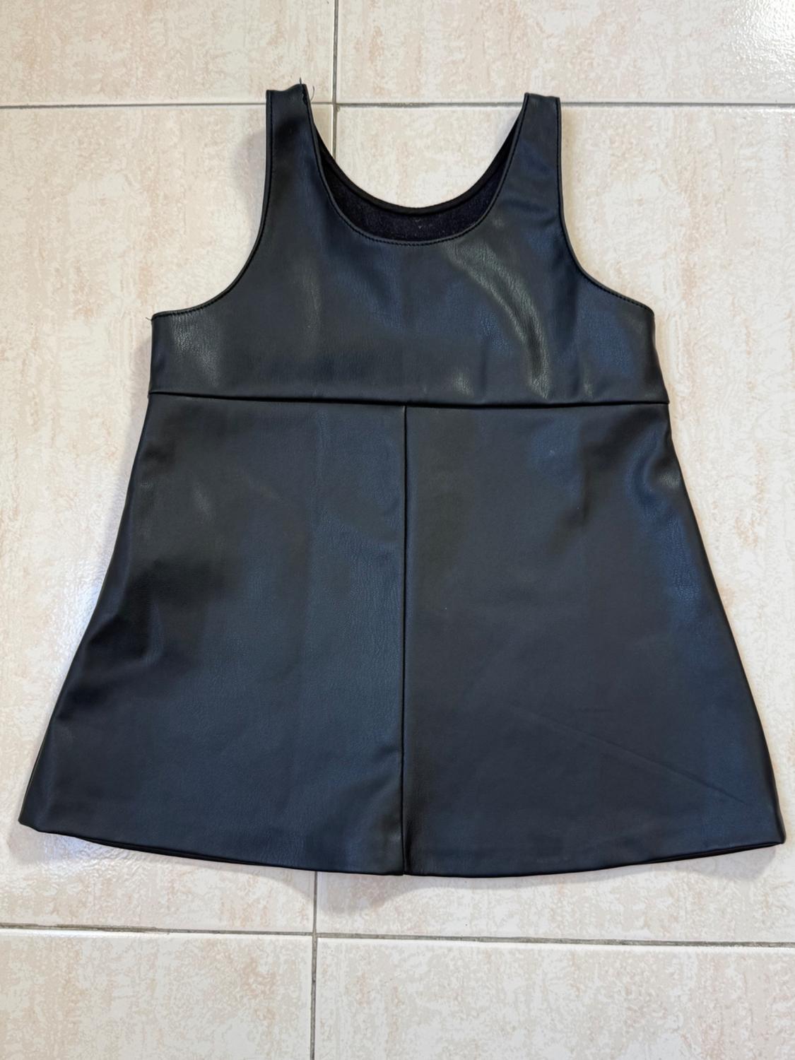 FAUX LEATHER DRESS WITH CUT-OUT DETAIL - Image 2