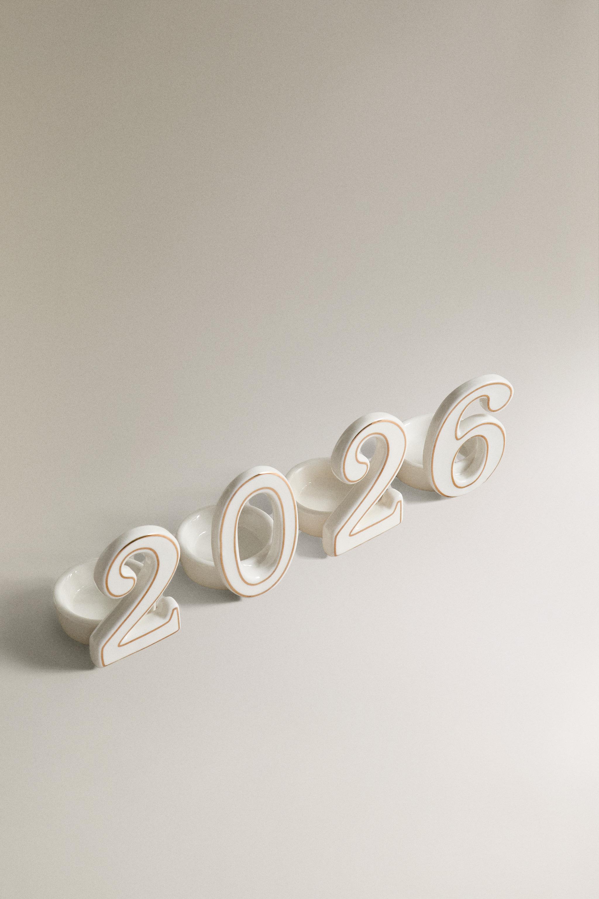 CHRISTMAS 2026 PORCELAIN TEALIGHT HOLDER (SET OF 4)