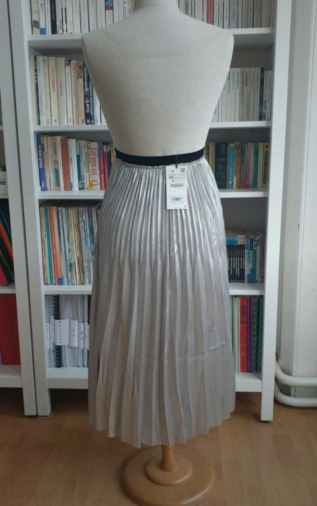 METALLIC ACCORDION PLEAT SKIRT - Image 4