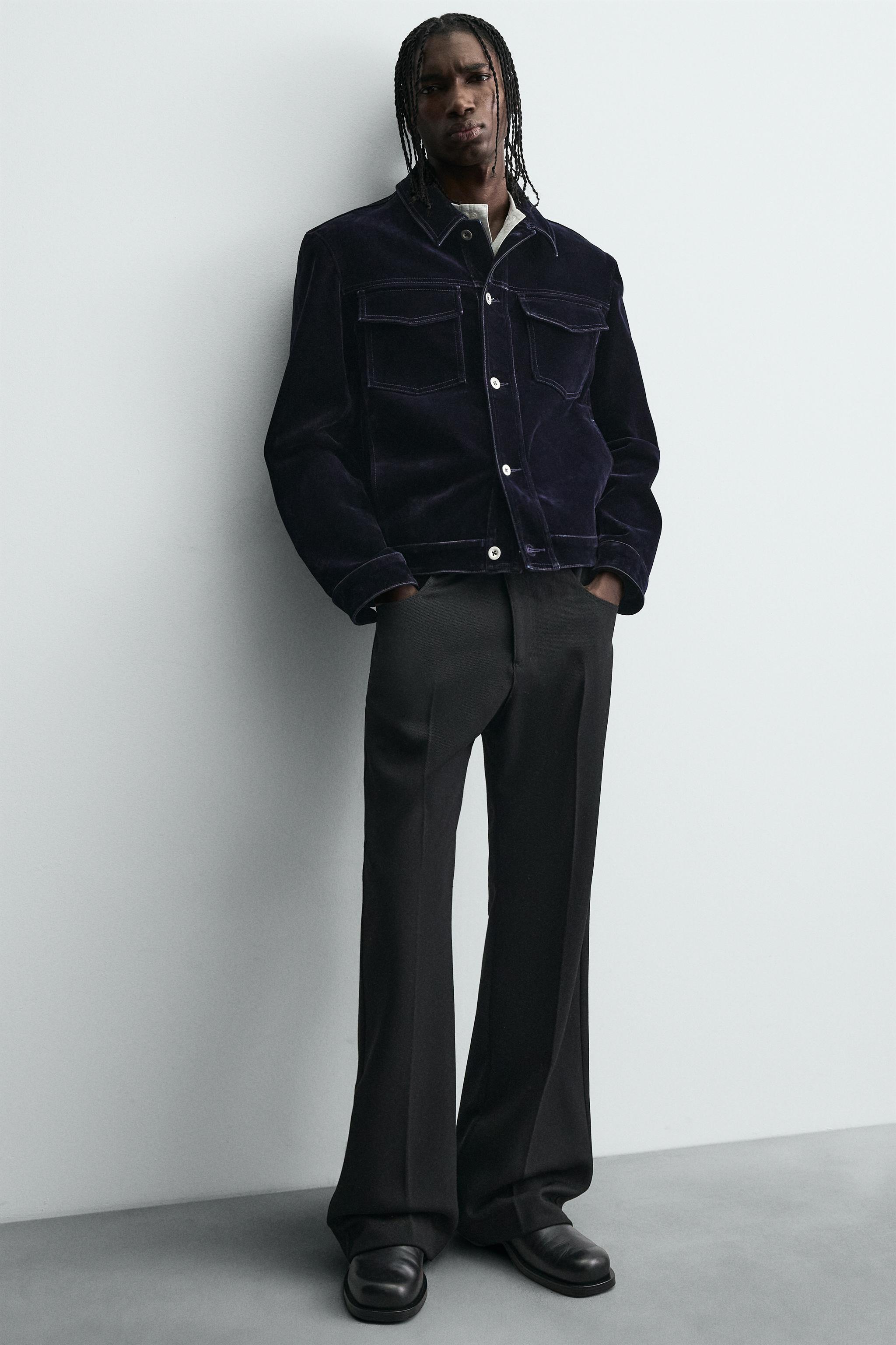 FLARE FIT TWILL PANTS