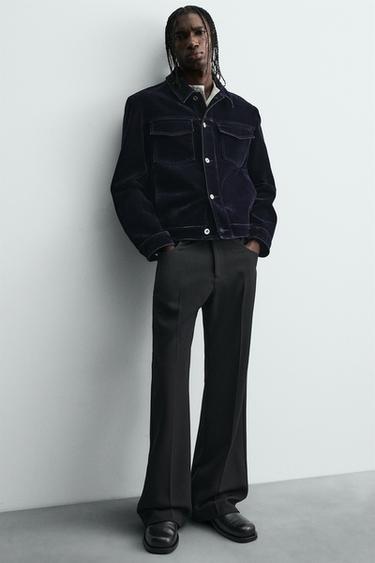 PANTALON ÉVASÉ EN TWILL - Noir de Zara - Image 4