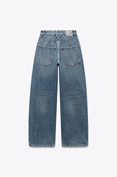 TRF MID-WAIST BAGGY JEANS - Blue by Zara - Image 5