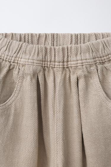PANTALON SERGÉ FLUIDE - Sable de Zara - Image 2