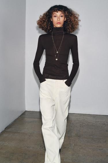 PLAYERA PERKINS SLIM - Chocolate de Zara - Imagen 0