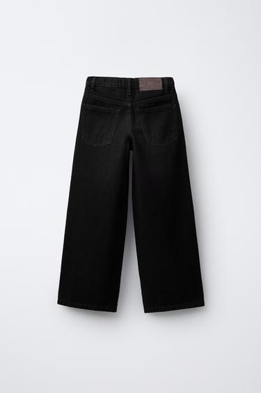 WIDE-LEG JEANS - Black by Zara - Image 1