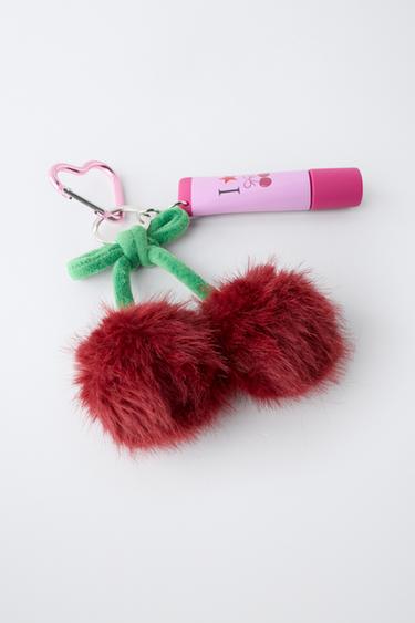 CHERRY CHARM KEYCHAIN — Red 2