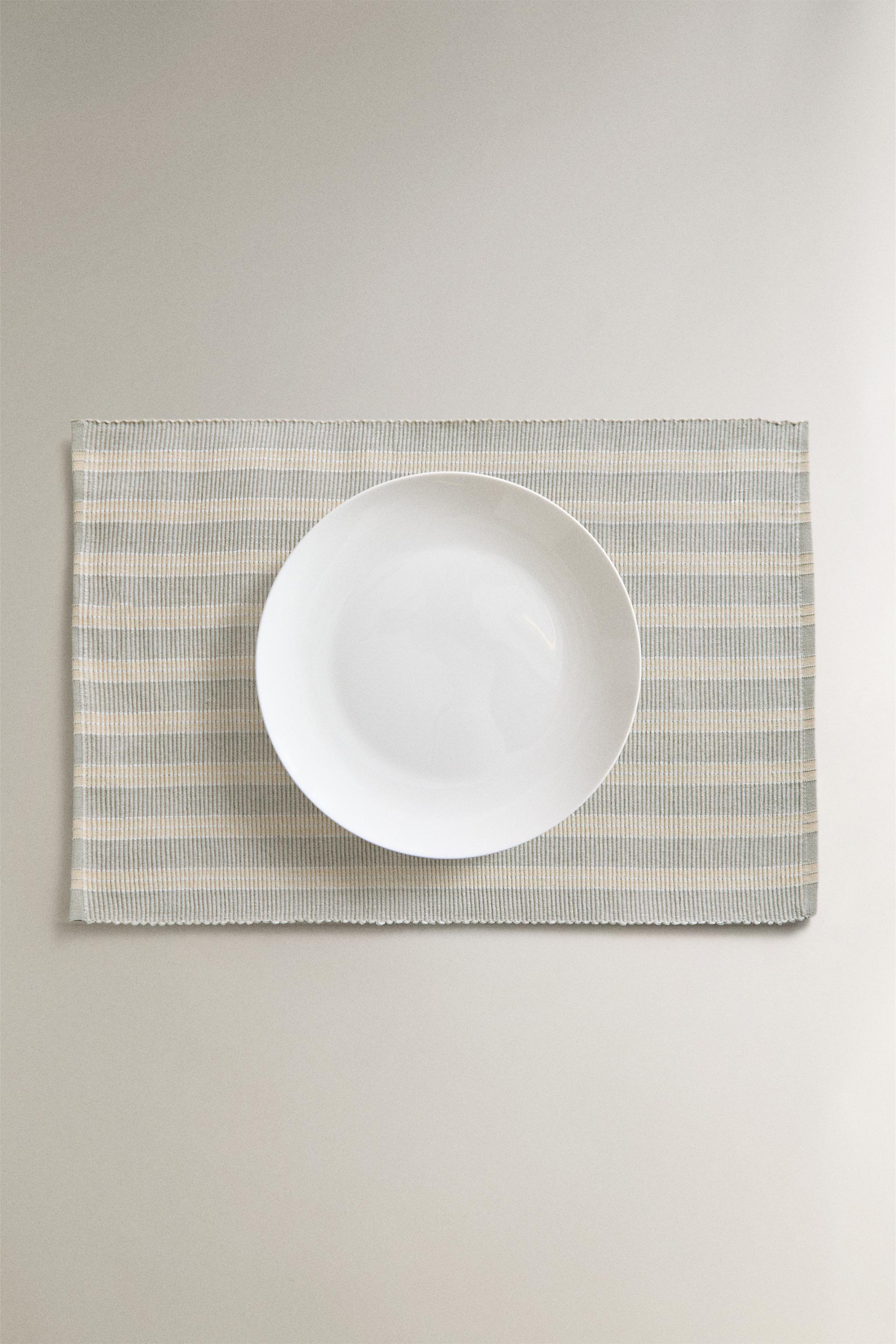 SET DE TABLE RAYURES (LOT DE 2)