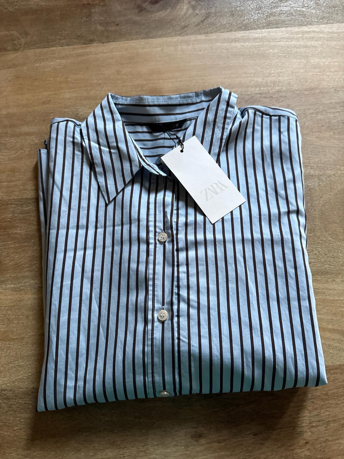OVERSIZE STRIPED POPLIN SHIRT - Image 5