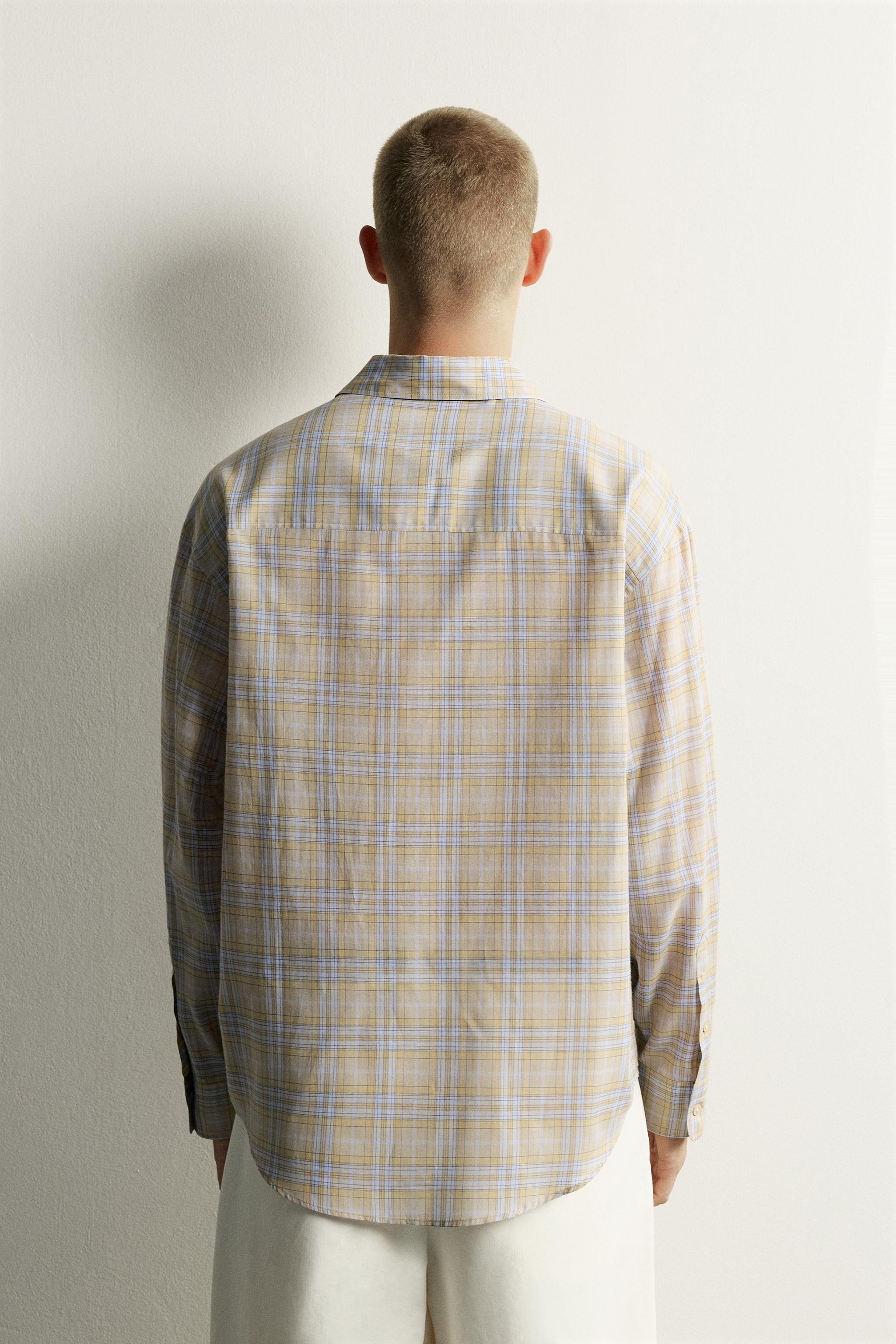 RELAXED FIT PLAID SHIRT